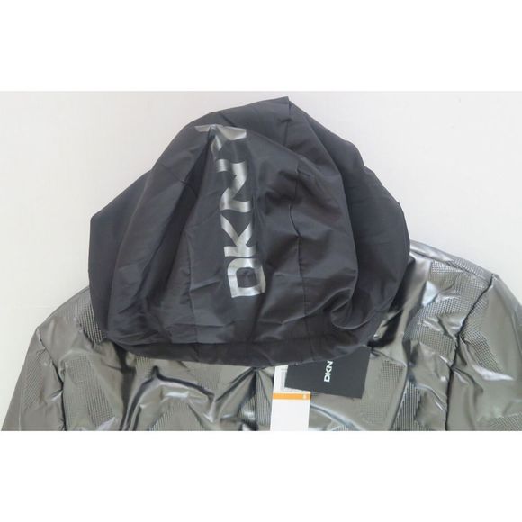 DKNY Men's Sz S Gray Signature Pewter Wind Resistant/Rain Repellent Jacket $165 - Picture 8 of 11